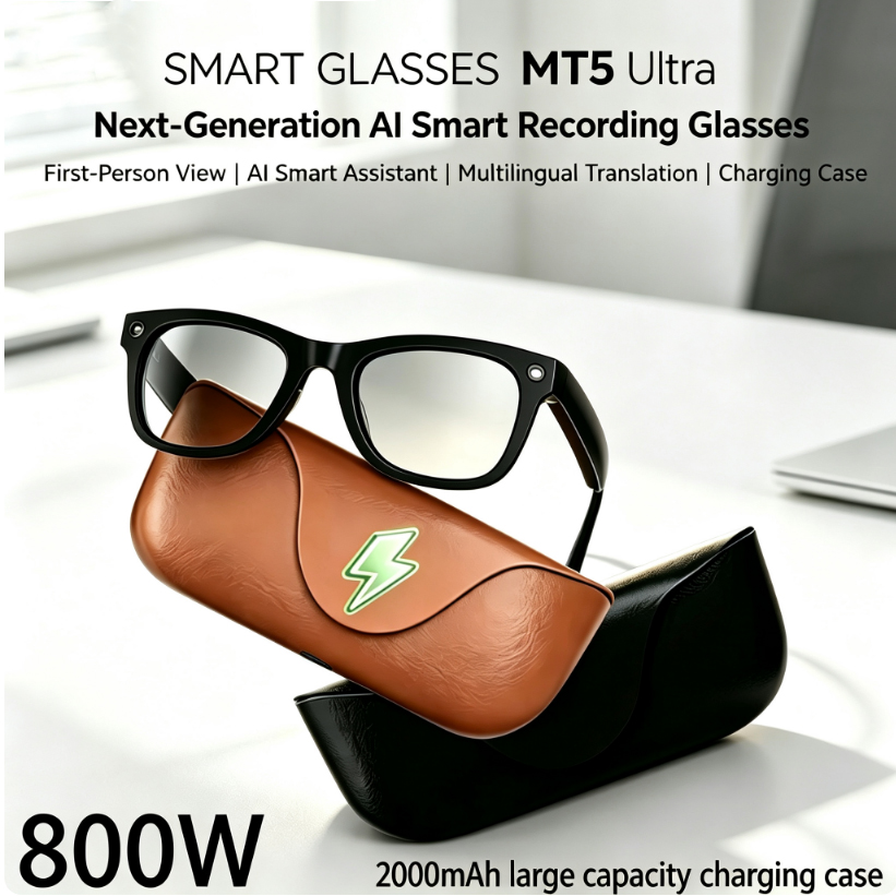 Audio Music To Video - 2026 AI smart Glasses HD 800W