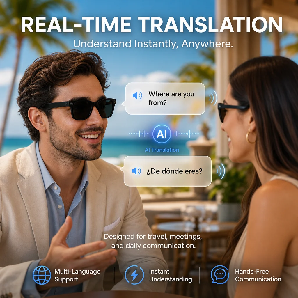 2026 New AI camera glasses 8MP - Audio Music To Video 评论和价格