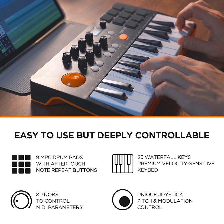 Keyboard MIDI Controller With  - Midi Controller Pad 评论和价格
