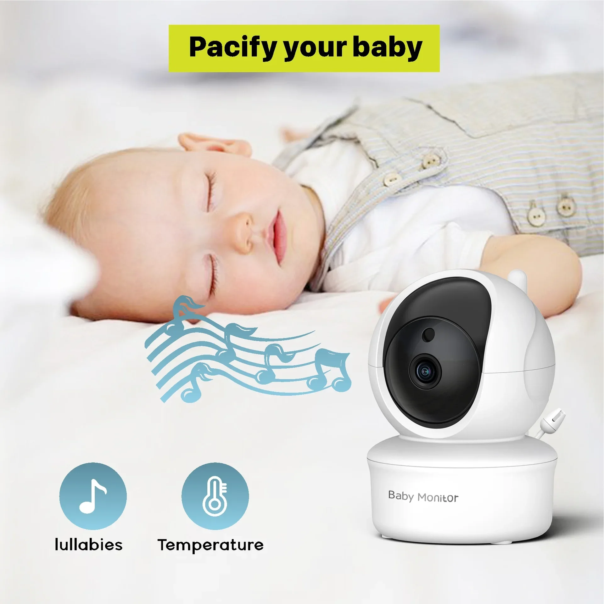 5.0 Inch Video Baby Monitor Wi - Audio Music To Video 评论和价格