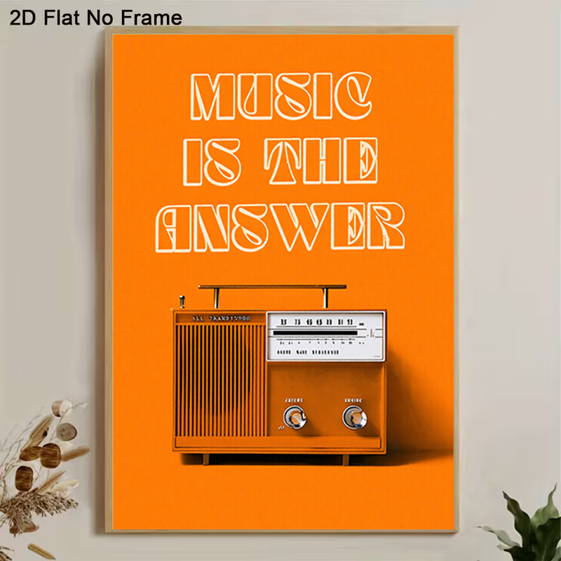 Vintage Radio Wall Art Framele - Audio Music Background 评论和价格
