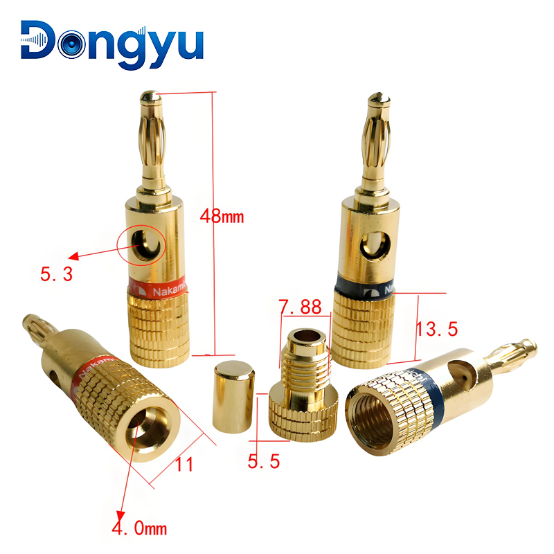 4MM Nakamichi Banana Connector - Audio Music To Video 评论和价格