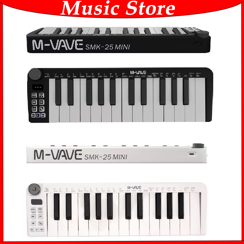 M-VAVE-Mini Teclado MIDI Recar - Midi Controller Pad 评论和价格