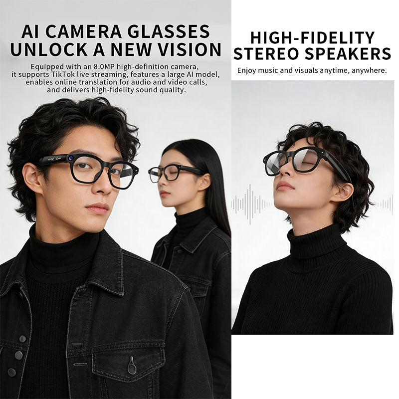 2026 New Smart Glasses 800W Ca - Audio Music Online 评论和价格