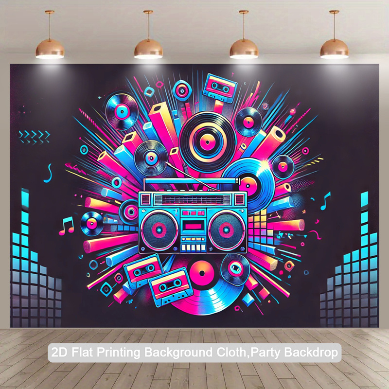 2D flat, 1-piece product. Retr - Audio Music Background 评论和价格