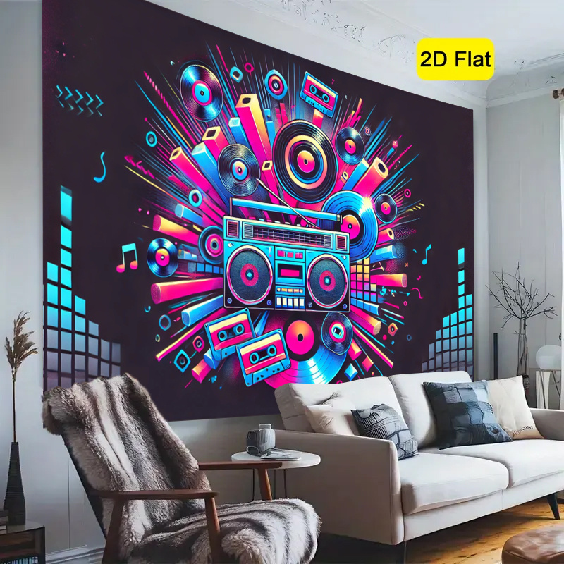 2D flat, 1-piece product. Retr - Audio Music Background 评论和价格