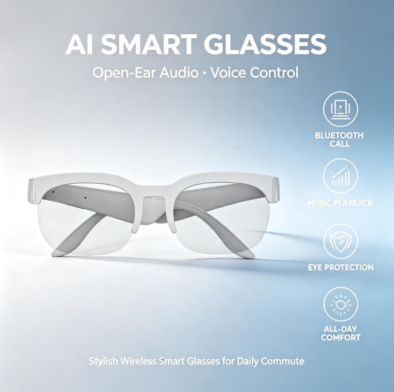 2026 Smart Audio Sunglasses Bl - Audio Music To Video 评论和价格