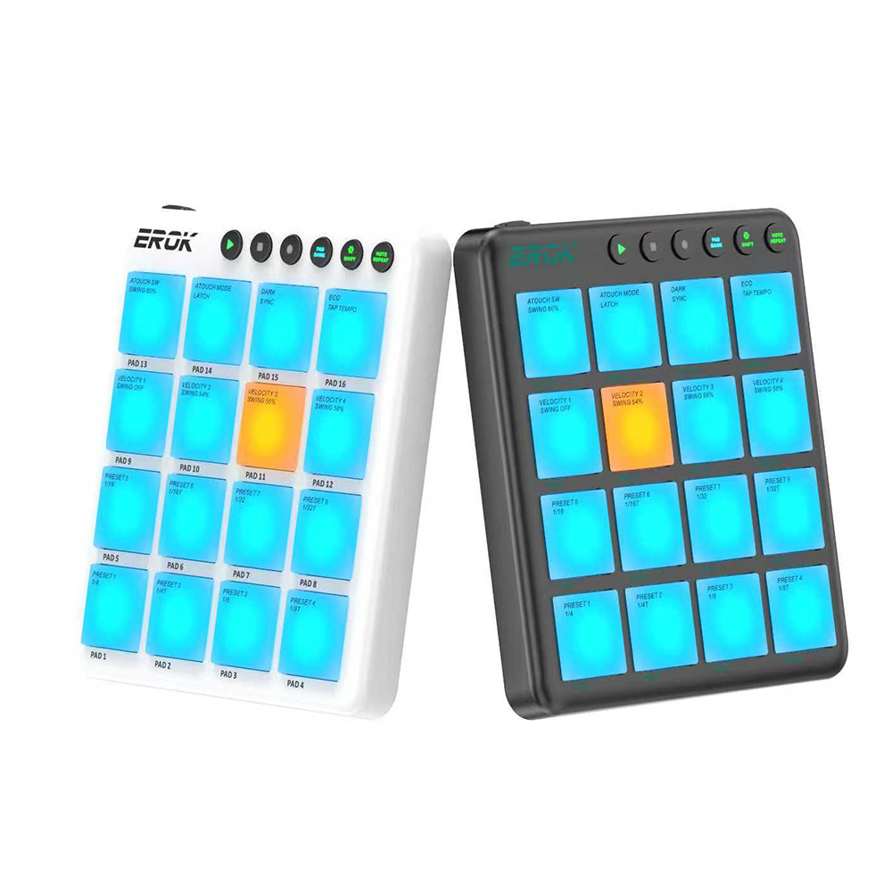 EROK Wireless 16 Pad MIDI Cont - Midi Controller Pad 评论和价格