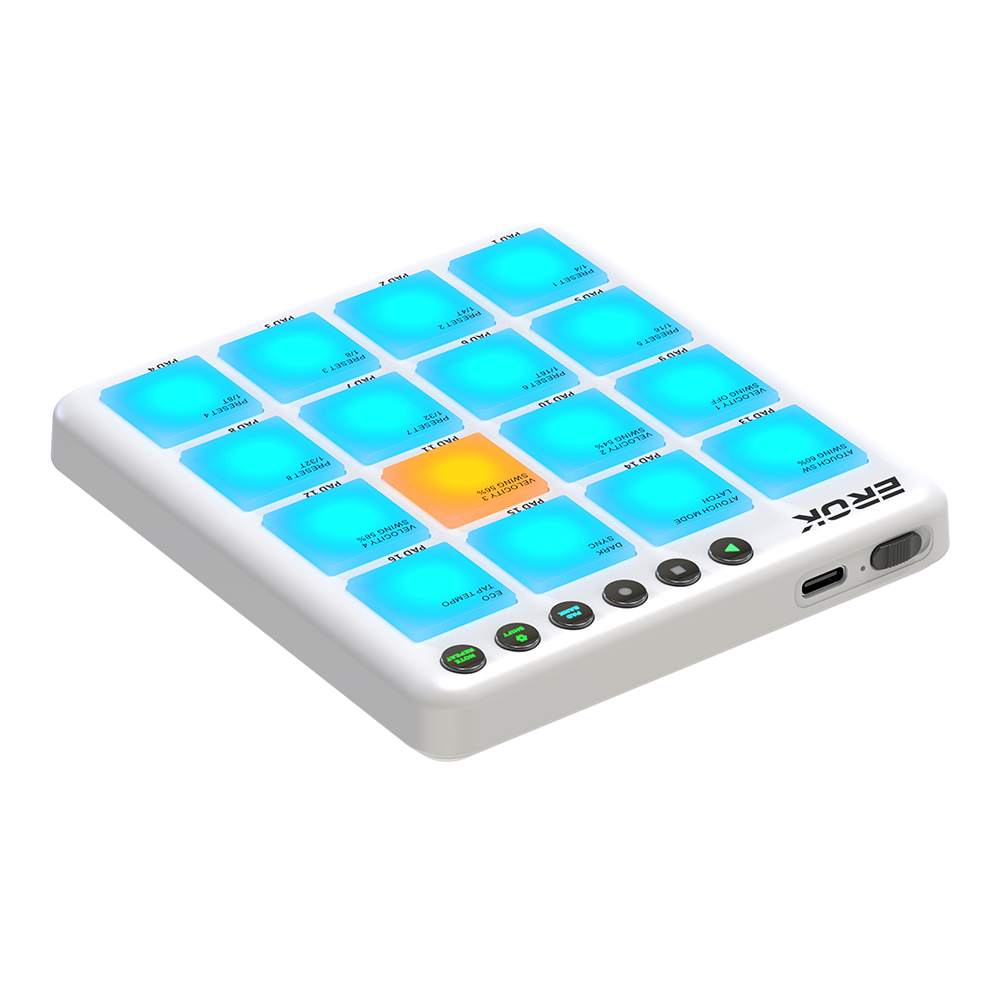 EROK Wireless 16 Pad MIDI Cont - Midi Controller Pad 评论和价格