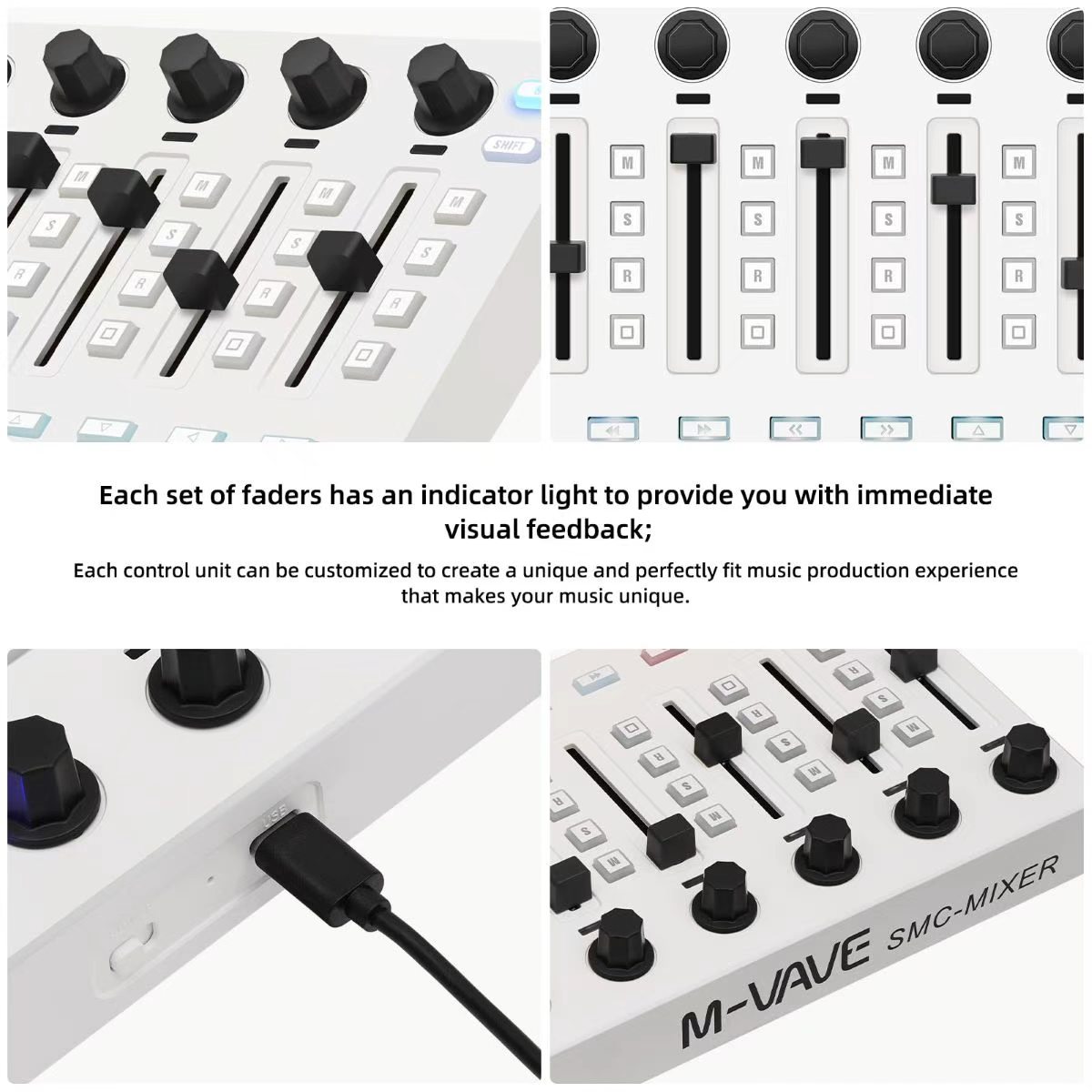 M-VAVE SMC-MIXER Wireless MIDI - Midi Controller Pad 评论和价格