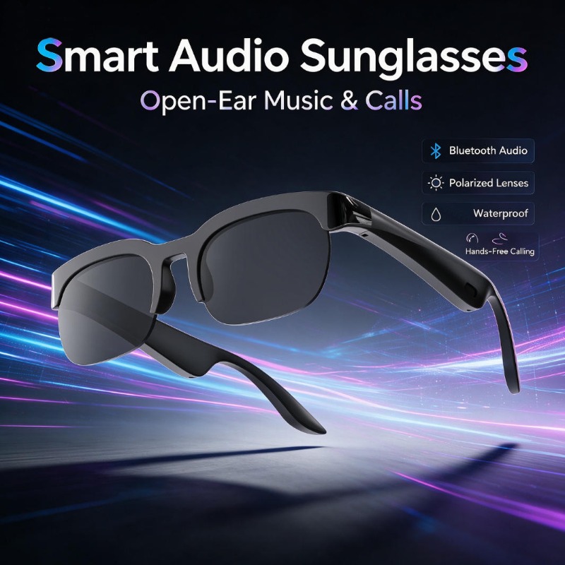 Smart Audio Sunglasses Open-Ea - Audio Music To Video 评论和价格