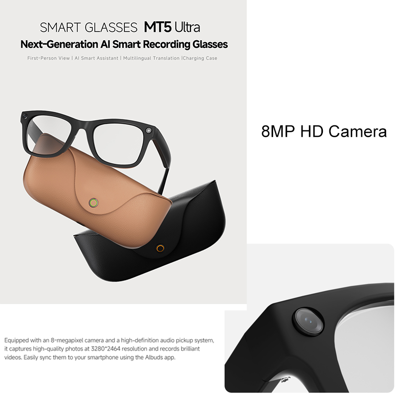2026 AI smart Glasses HD 800W  - Audio Music To Video 评论和价格