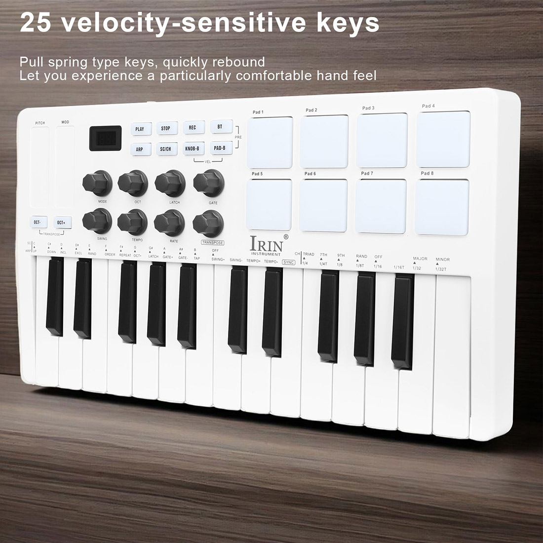 SMK-25  Portable Keyboard MIDI - Midi Controller Pad 评论和价格