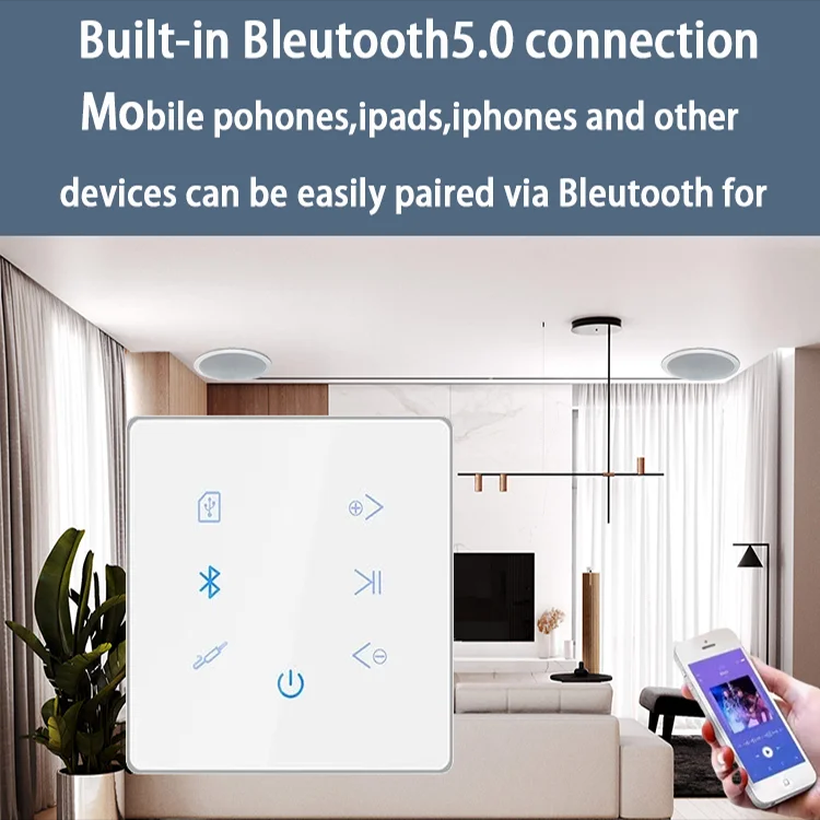 Bluetooth Wall Amplifier Home  - Audio Music Background 评论和价格