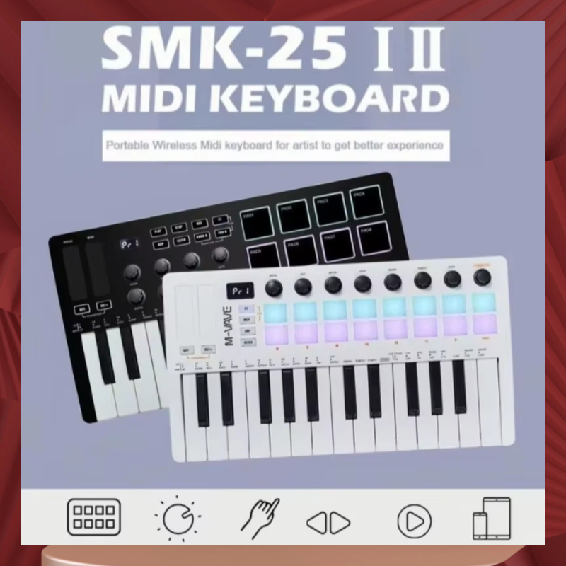 M-Vave Smk-25 Midi Keyboard Co - Midi Controller Pad 评论和价格