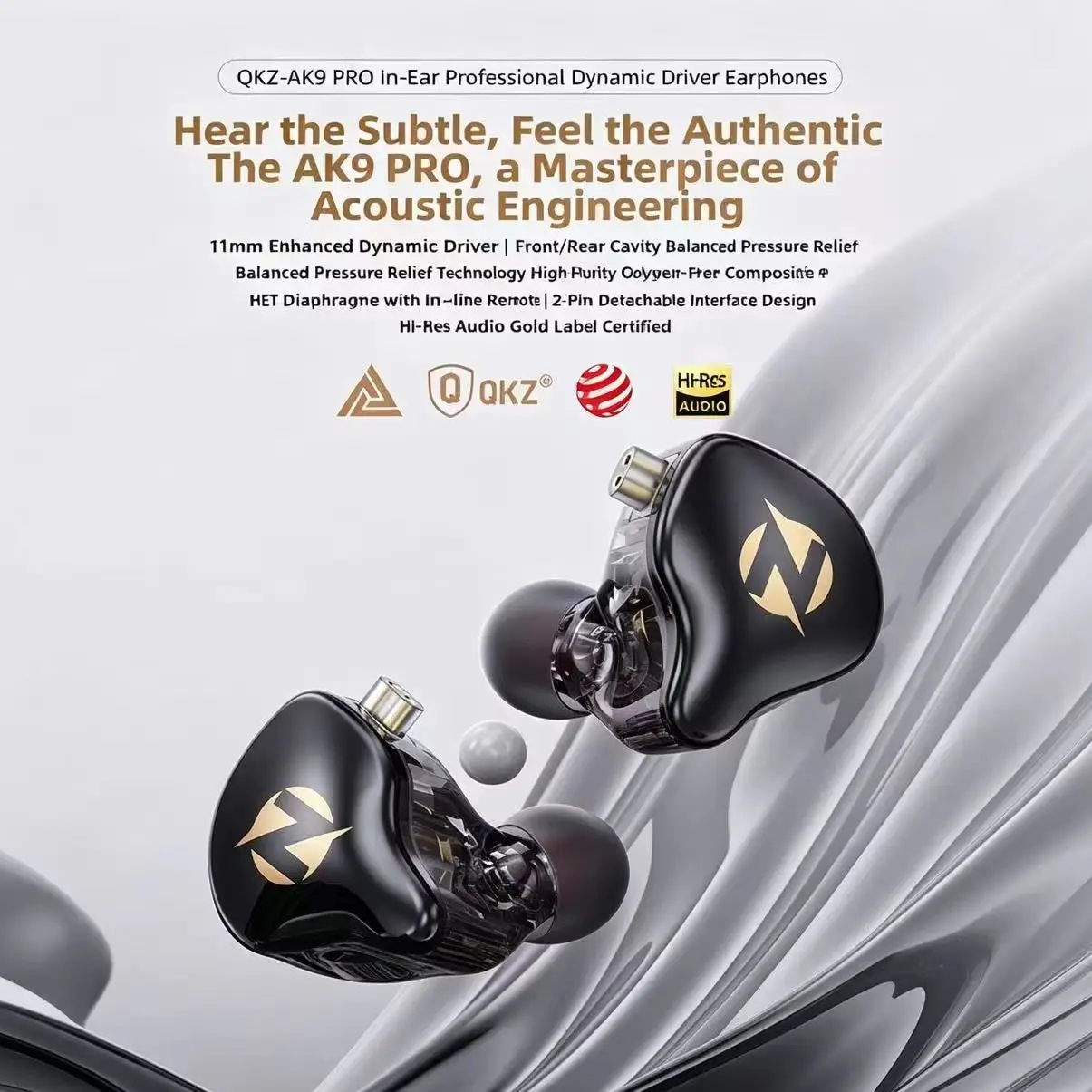 QKZ AK9 PRO In Ear Earphones w - Audio Music Edit 评论和价格