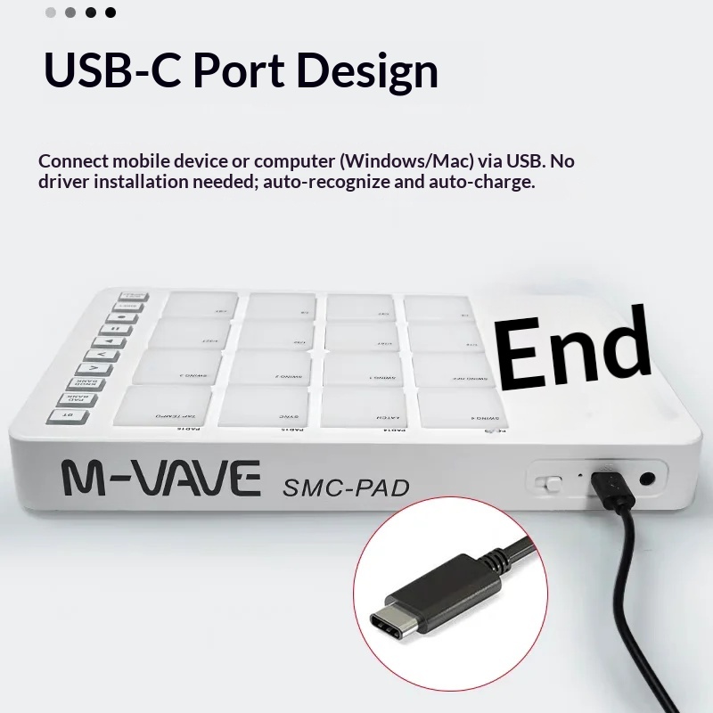 M Vave Smc Pad16 Wireless Midi - Midi Controller Pad 评论和价格