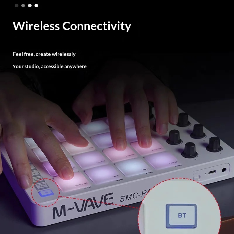 M Vave Smc Pad16 Wireless Midi - Midi Controller Pad 评论和价格